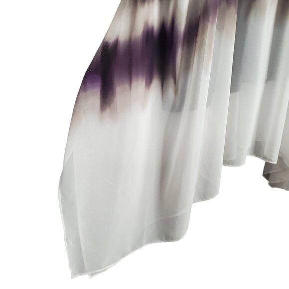 Simply Vera Wang Size XL Dress Blouson Ombre A Line Sharkbite Hem Pullover - Picture 6 of 11